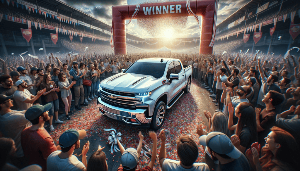 winning a brand new Chevrolet Silverado in a lucky draw