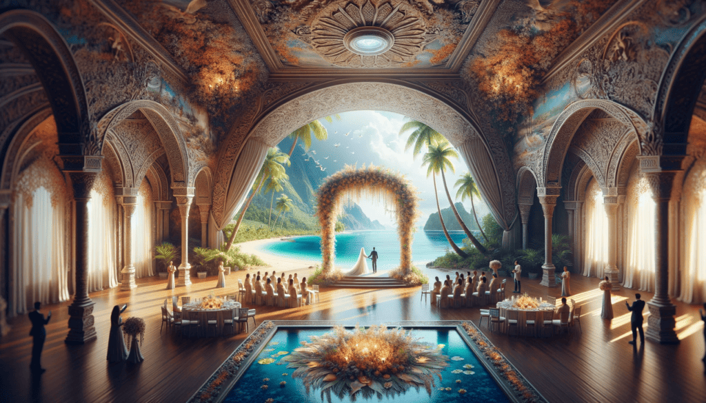 A wedding in an exotic location