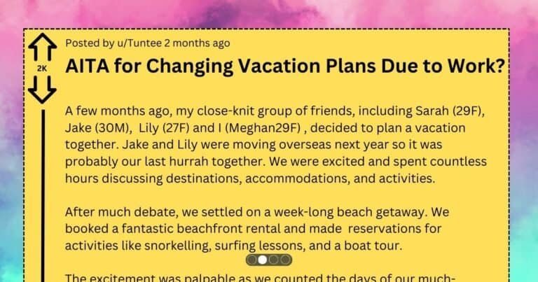 Vacation Plans Ruined by Woman Putting Career First
