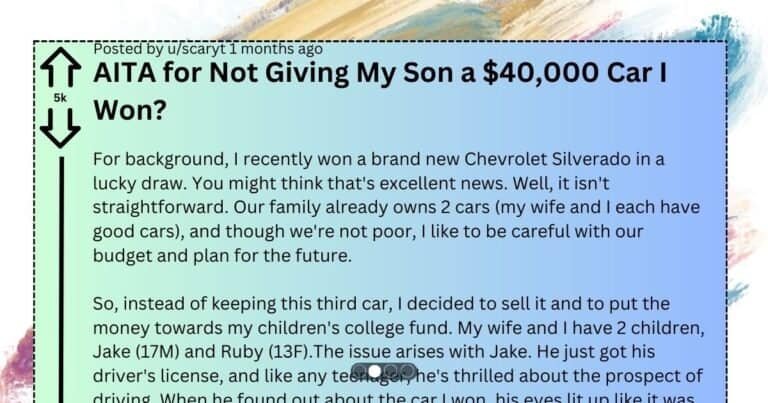 Dad Wins Big But Son Loses Out