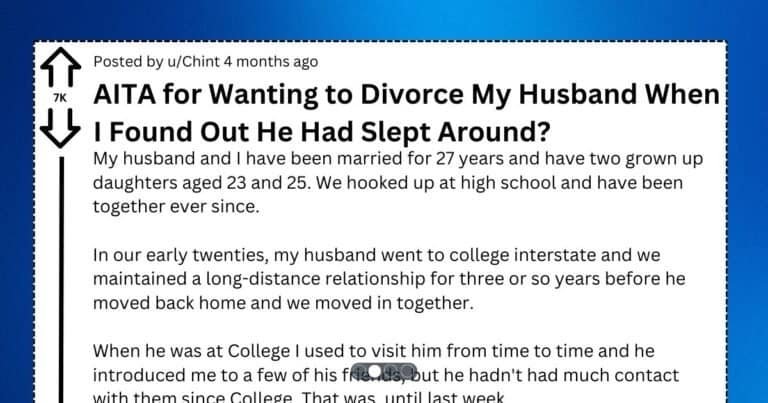 Wife Divorces Husband Over Cheating from 25 Years Before